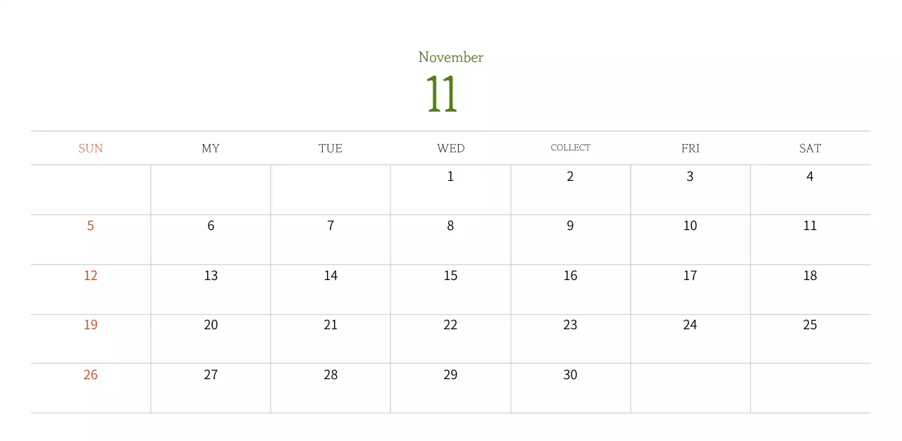 Stamp illustration with a warm concept