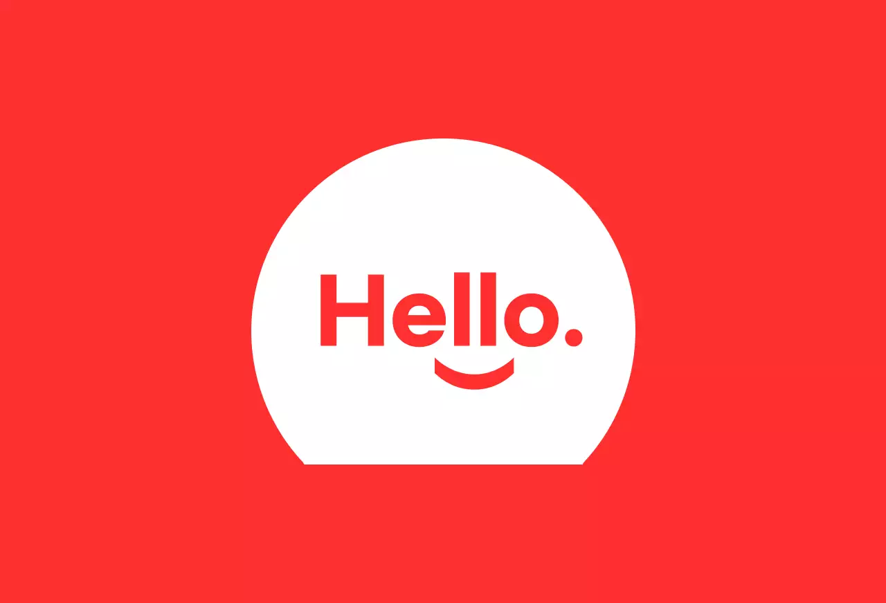 Tanda latar belakang merah smiley tanda baldt