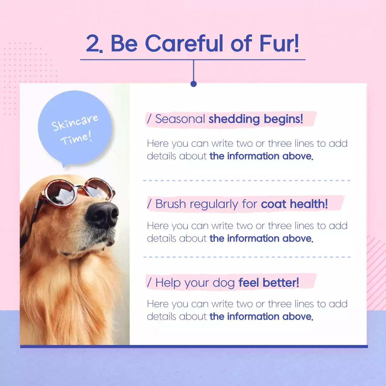 Pink Minimal Pet Guide Instagram Carousel