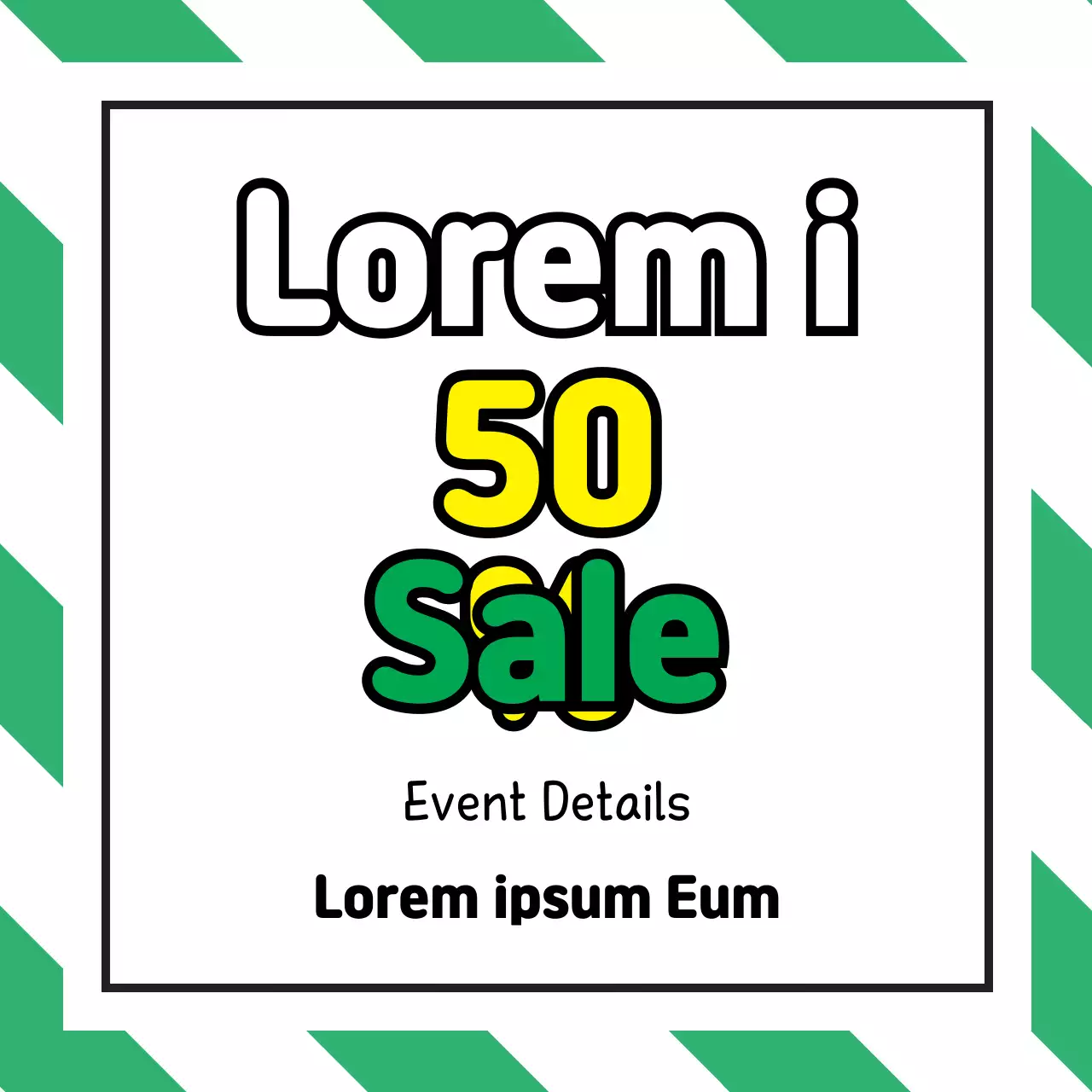 Green Simple Sale Promotion Banner
