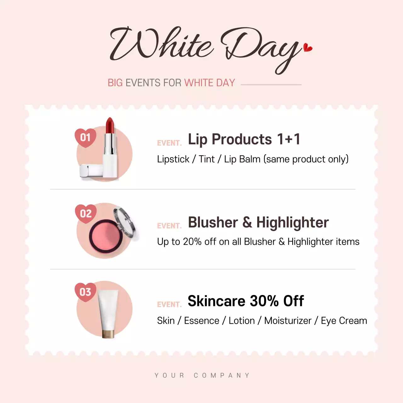 Pink Elegant Skincare Promotion Social Media Post