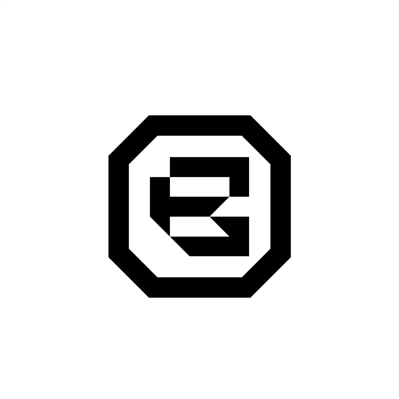 Simple and hip alphabet symbol logo style for corporate promotions