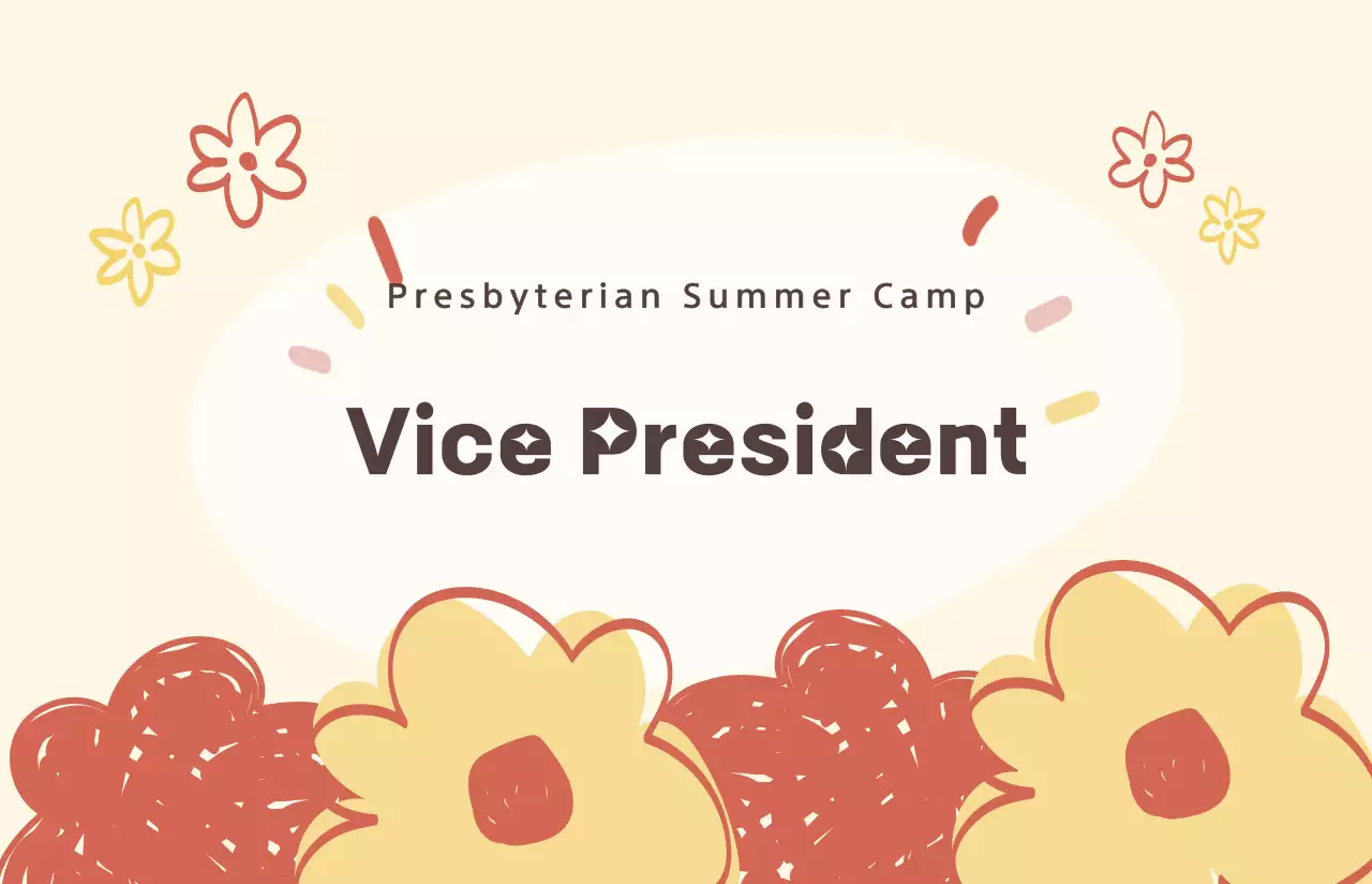 Kartu nama gereja yang lucu dengan warna kuning