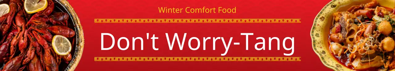 Banner de promoção de comida caseira tradicional vermelha