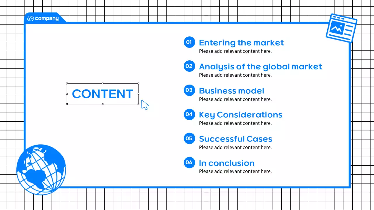 블루 모던 비즈니스 프레젠테이션