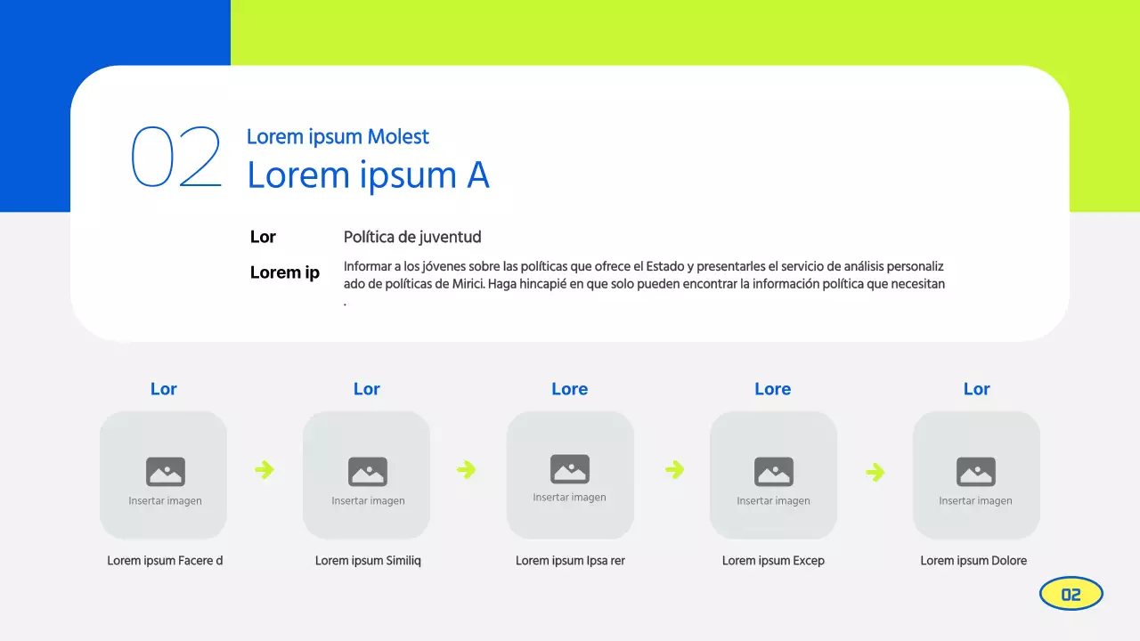 Un precioso informe de actividades de los aficionados en verde lima y azul