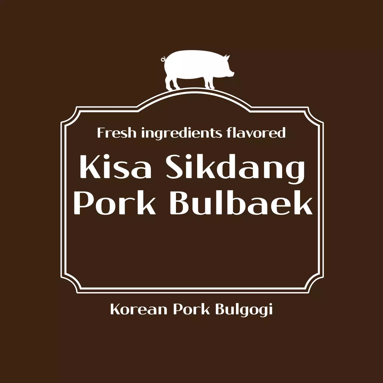 Pork Belly Label Sticker