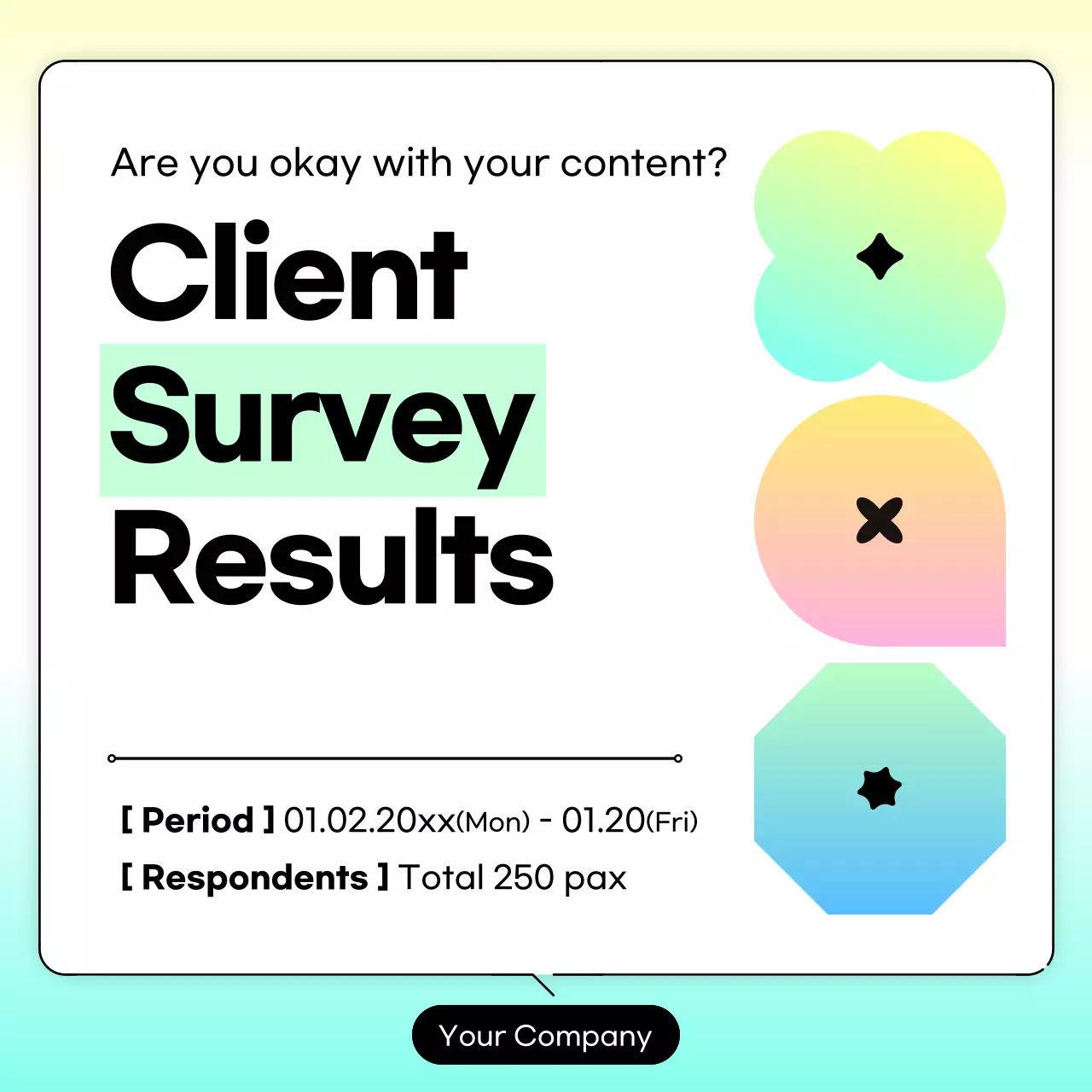 Colourful Modern Survey Report Instagram Carousel