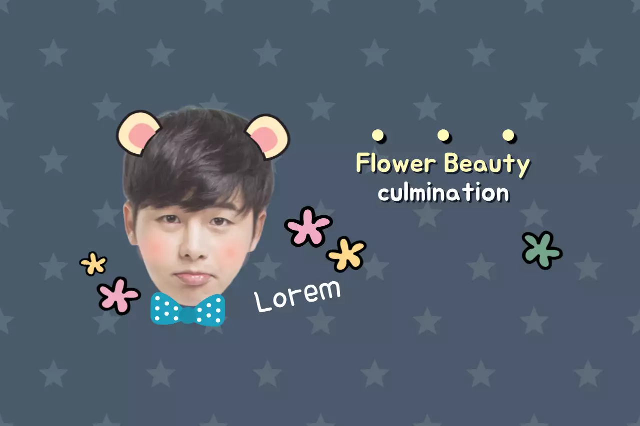 Grey Playful Beauty Invitation Banner