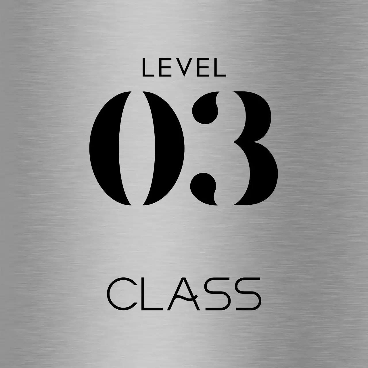 Simple placeholder sign with black school class name text