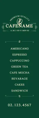 Banner de menu do Green Classic Cafe