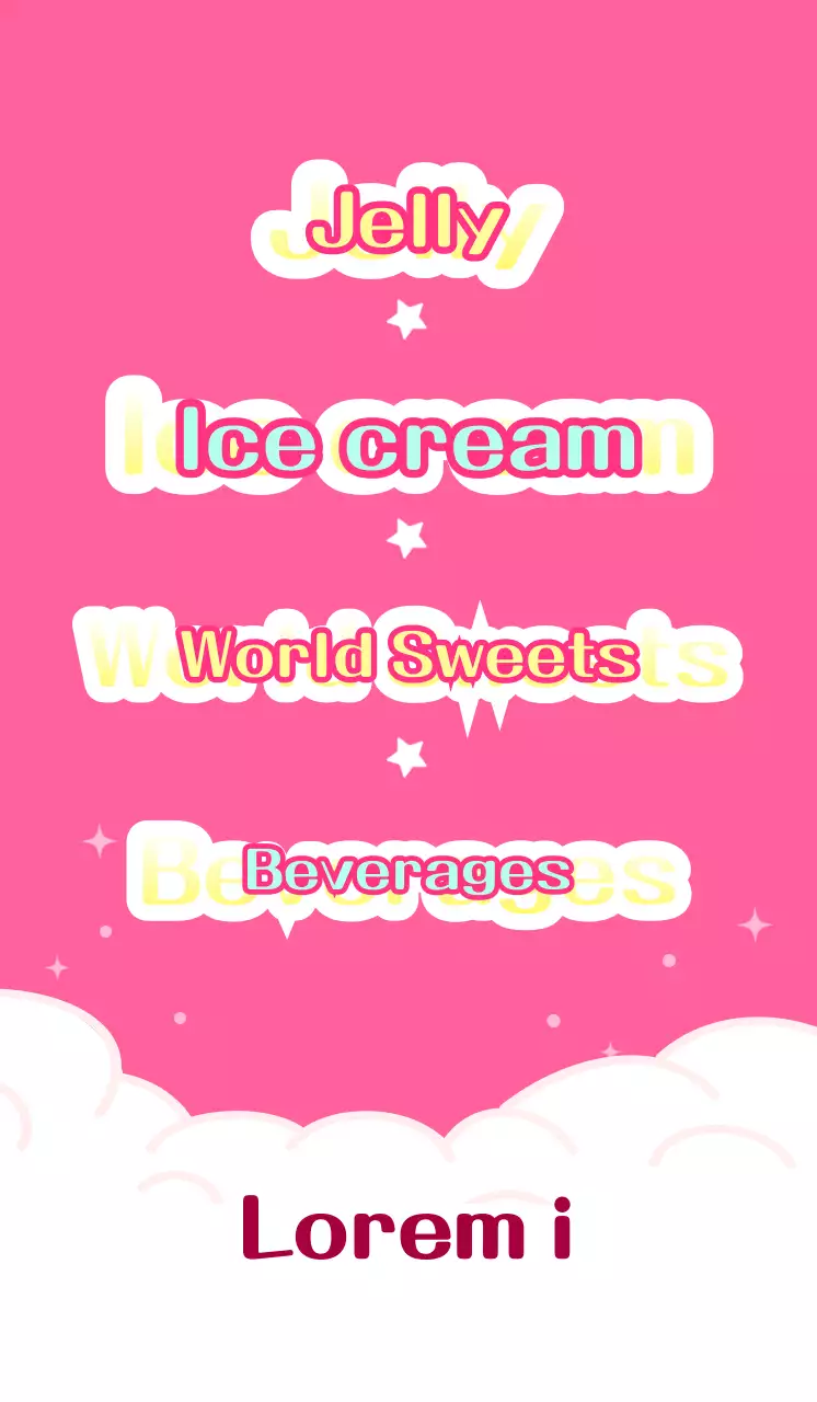 A pink and light blue ice cream parlor