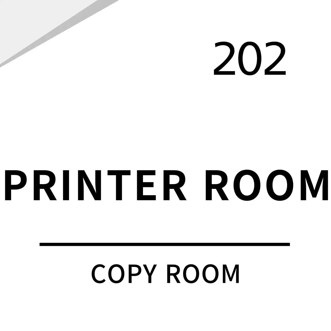 White clean graphic company sign