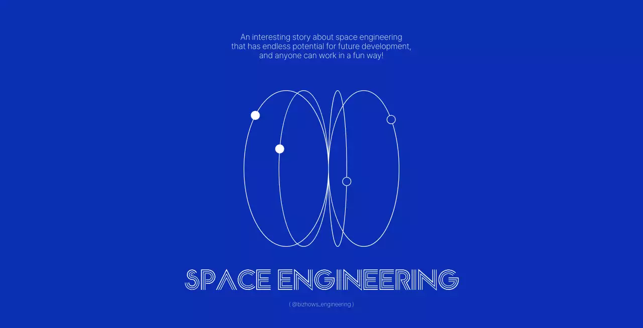 Simple, clean engineering concept in crisp navy blue and white