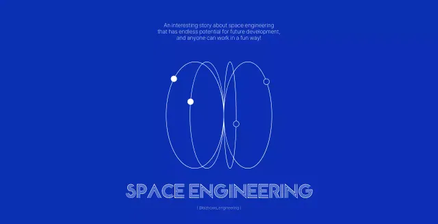 Khái niệm kỹ thuật đơn giản và sạch sẽ với màu xanh nước biển tươi sáng và trắng