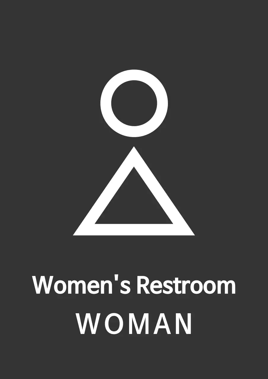 Hướng dẫn bằng hình ảnh phòng vệ sinh khái niệm sạch sẽ với màu xám đậm và trắng