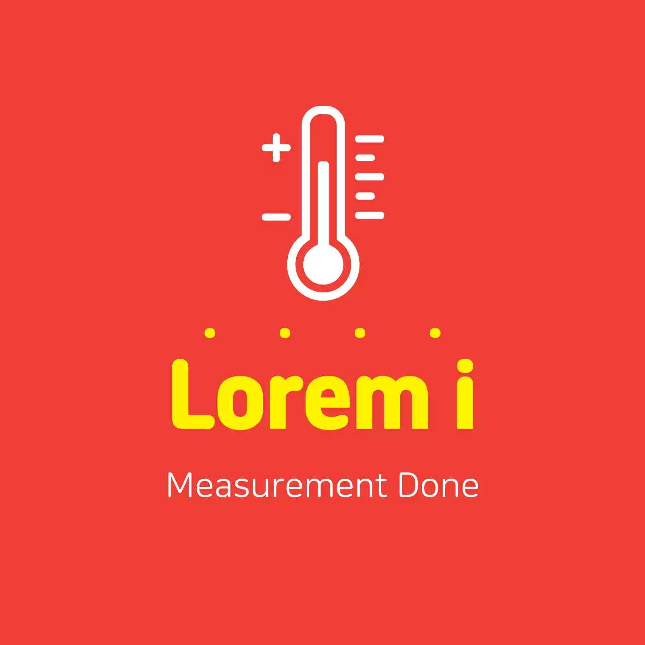 Ilustração laranja-amarela Guia de temperatura do corona