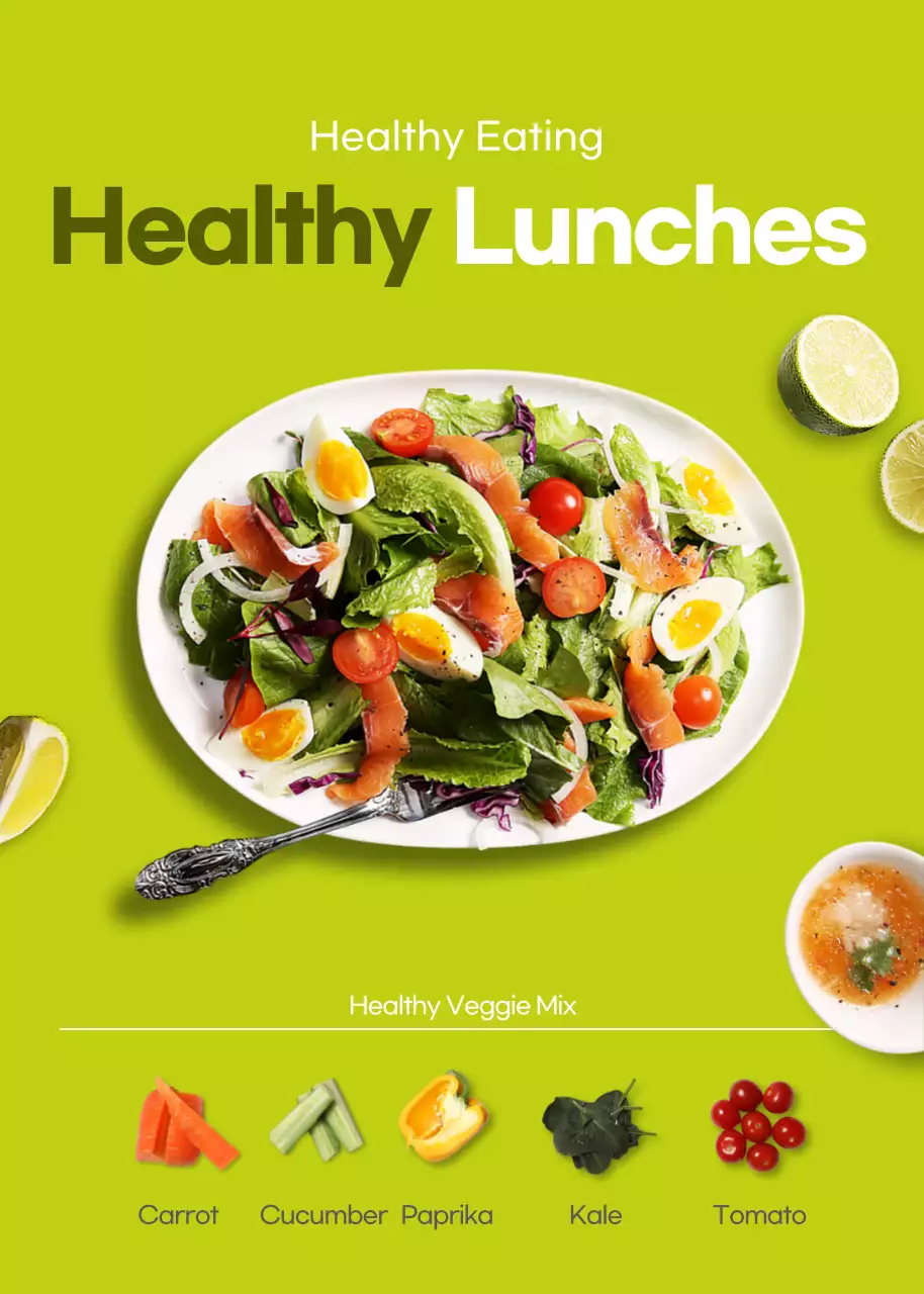 Poster Promosi Hijau Bersih Sehat