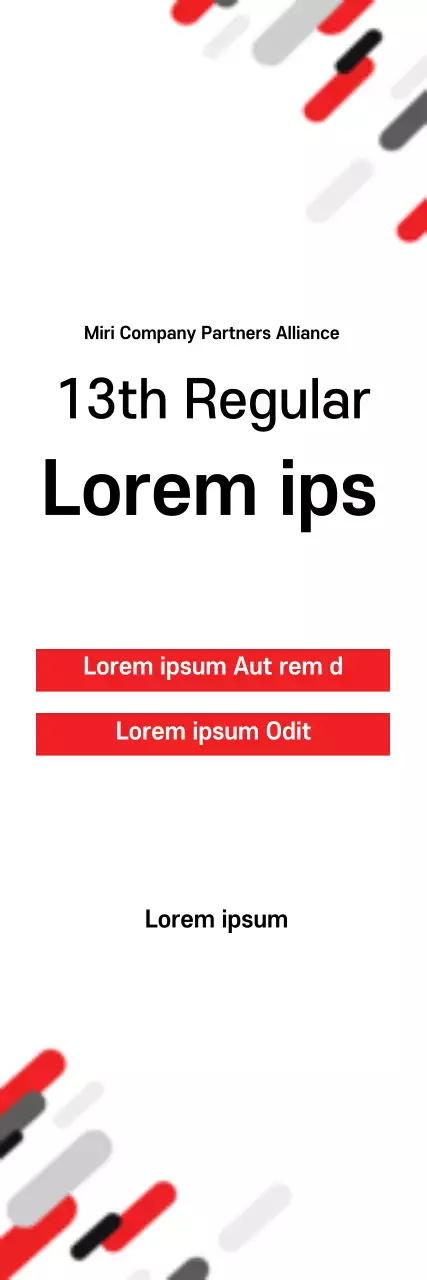 Banner de anúncio de negócios moderno vermelho