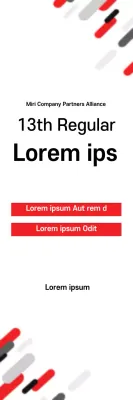 Banner de anúncio de negócios moderno vermelho