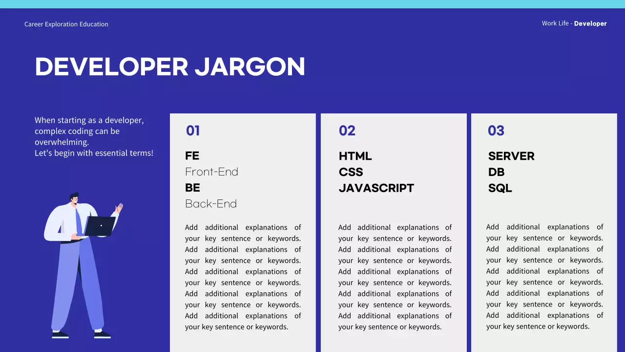 Blue Modern Career Presentation