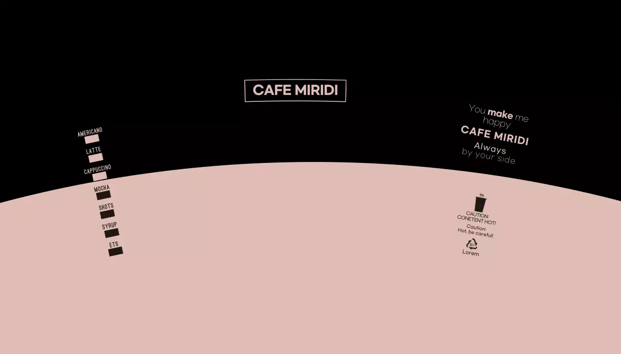 black pink clean symbol cafe