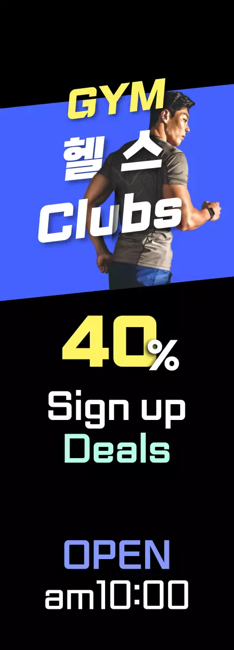 Blue and black health club deals