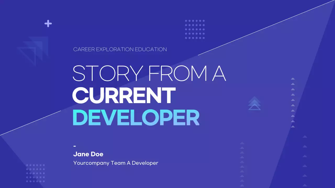 Blue Modern Career Presentation