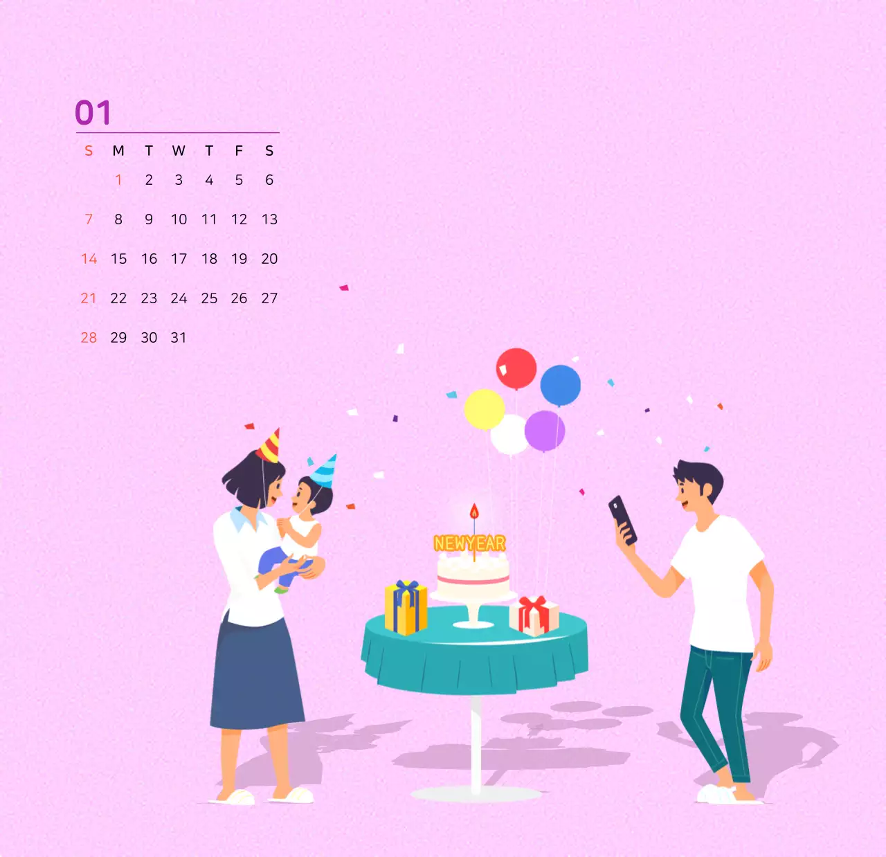 Khái niệm minh họa gia đình với nhiều màu sắc khác nhau