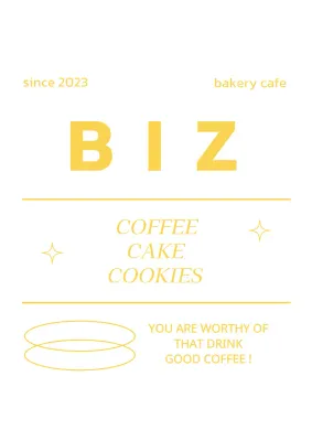 Stiker interior vertikal dengan huruf tebal dan miring yang dibagi menjadi tiga bagian