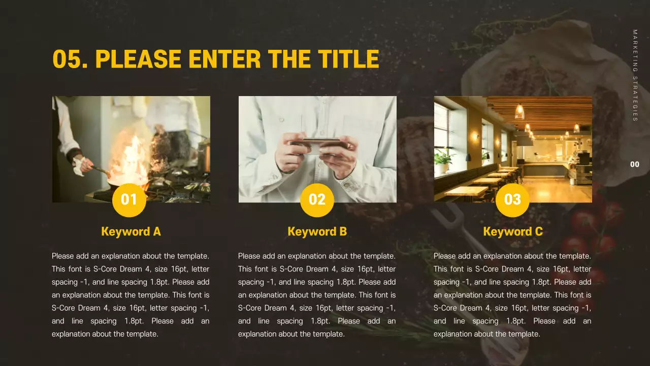 Presentasi Promosi Makanan Modern Kuning