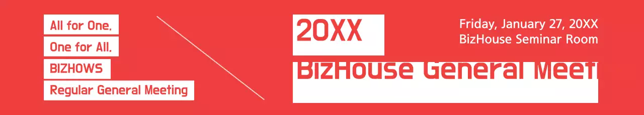 Banner de anúncio de negócios moderno vermelho