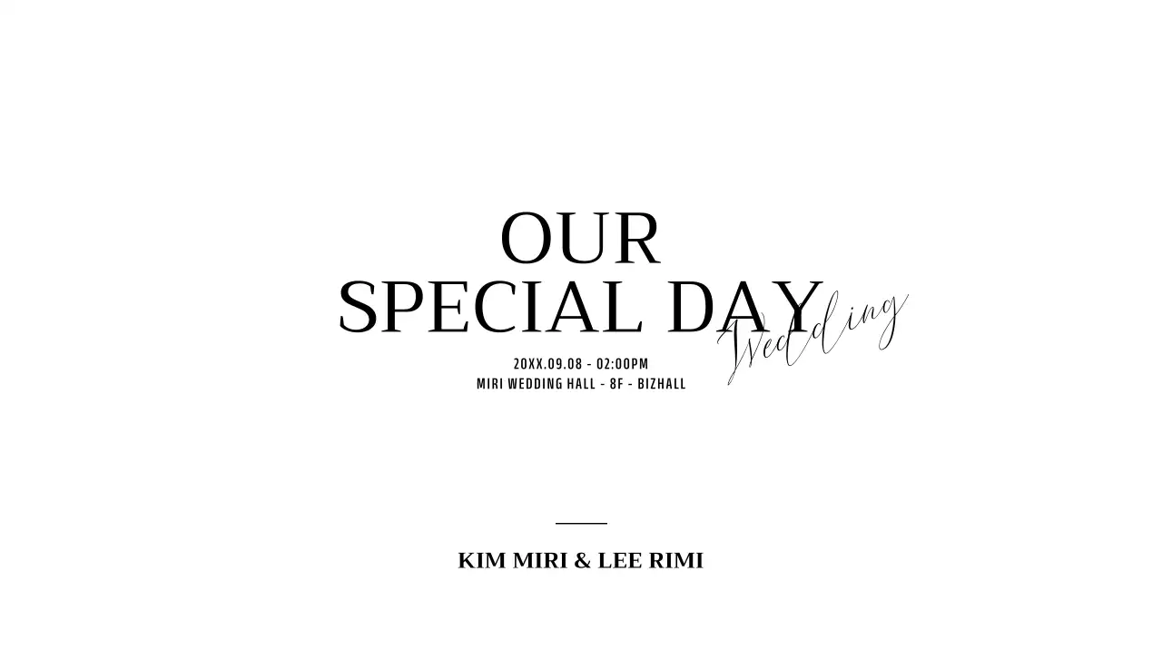 For a simple wedding invitation with black cursive accented text