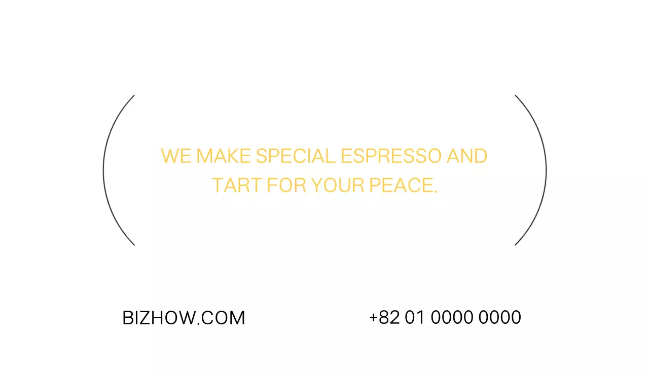 Kartu nama dalam bahasa Inggris dengan warna aksen yang berani