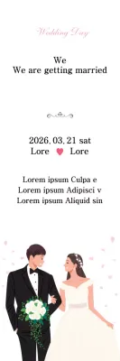 Banner de convite de casamento elegante rosa