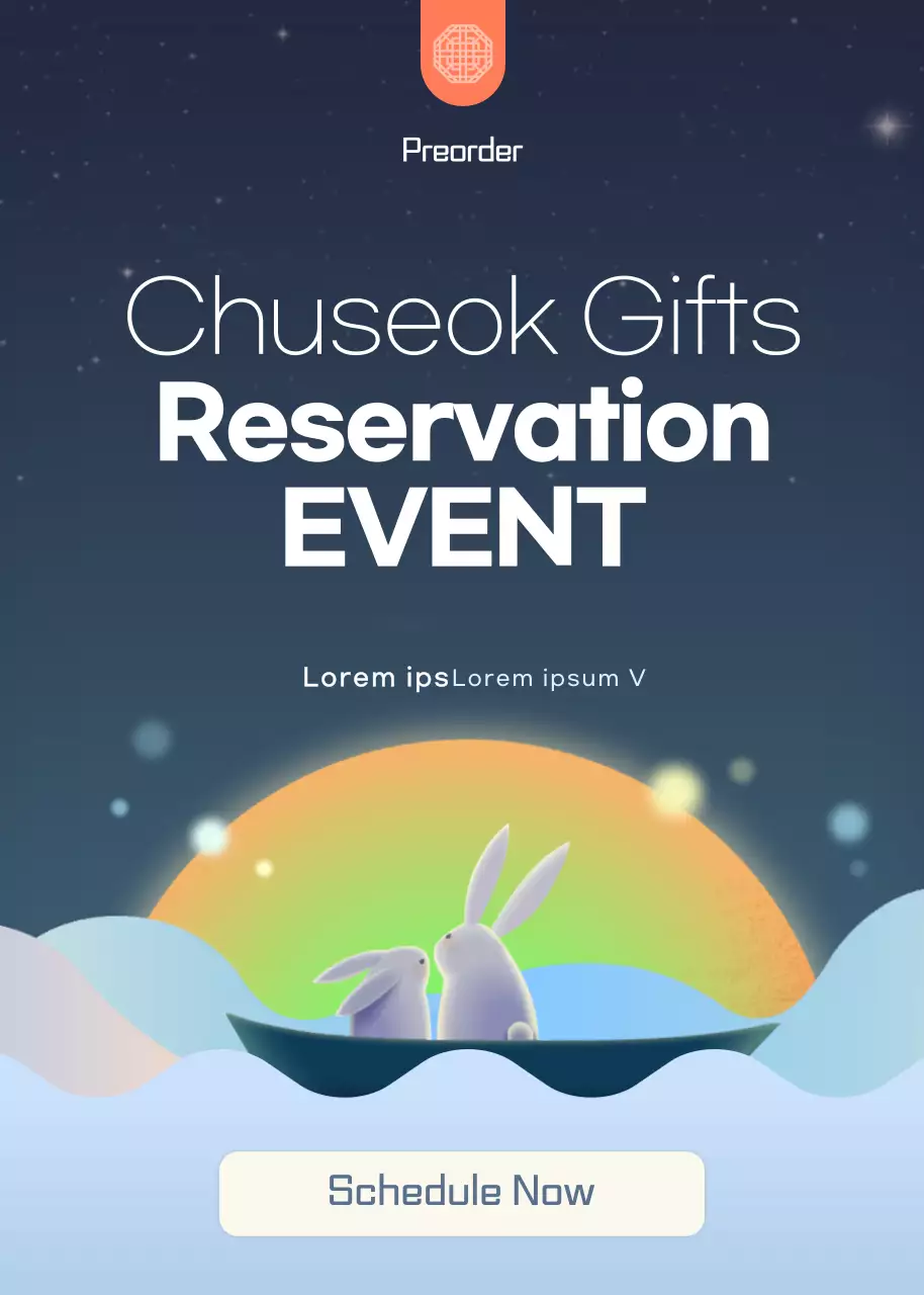 Blue Modern Event Announcement Poster