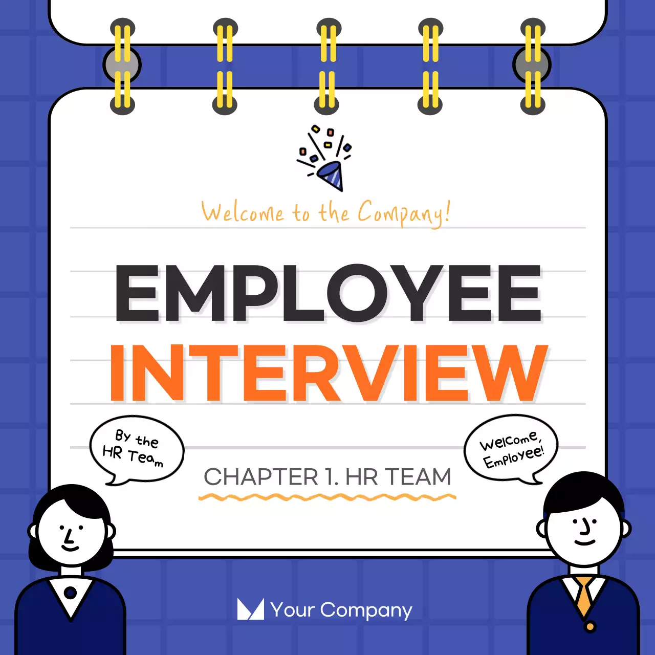 Blue Simple Interview Guide Instagram Carousel