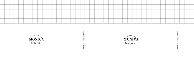 An emotional and clean dessert cafe logo