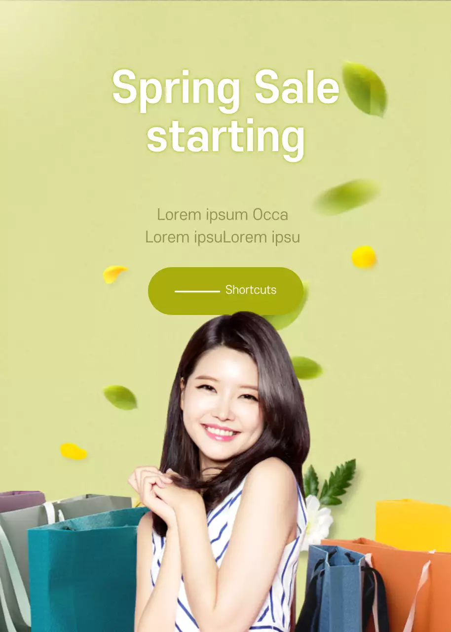 Pink Elegant Spring Promotion Poster