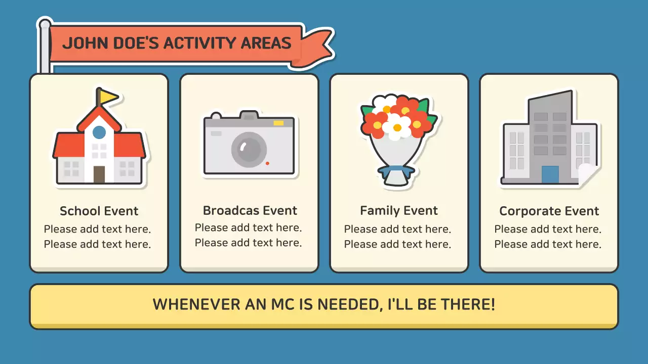 Green Playful Mc Portfolio Advertisement Presentation