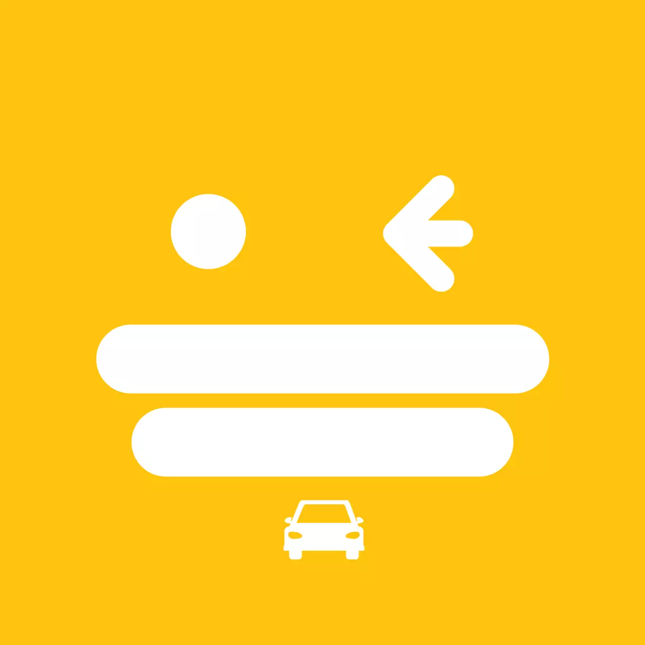 Label parkir ekspresi wajah emoji kuning