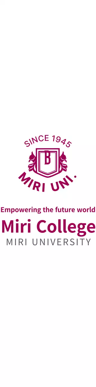 Konsep sederhana dengan logo universitas berwarna anggur