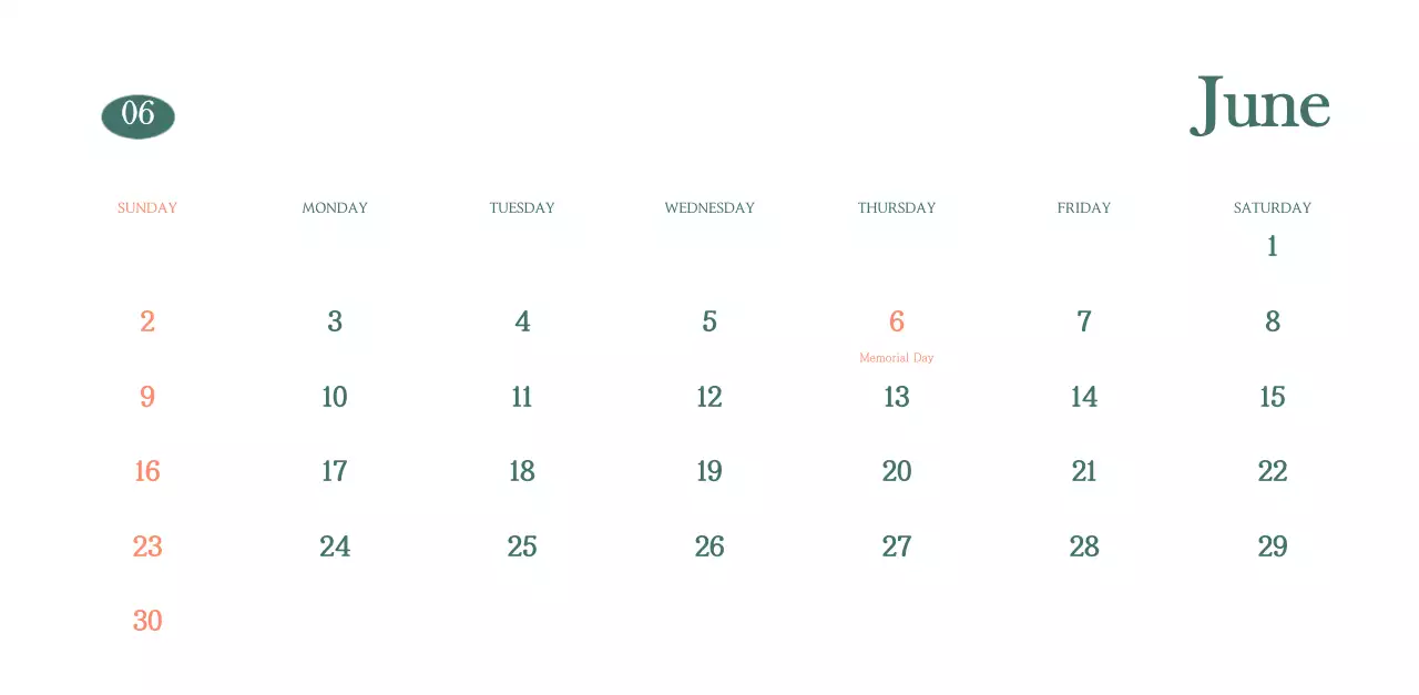 Cafe calendar with drink of the month recommendations