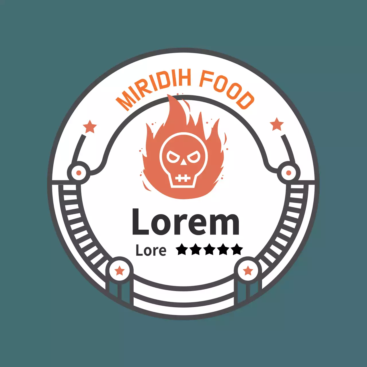 Stiker Saus Pedas Berwarna Vintage