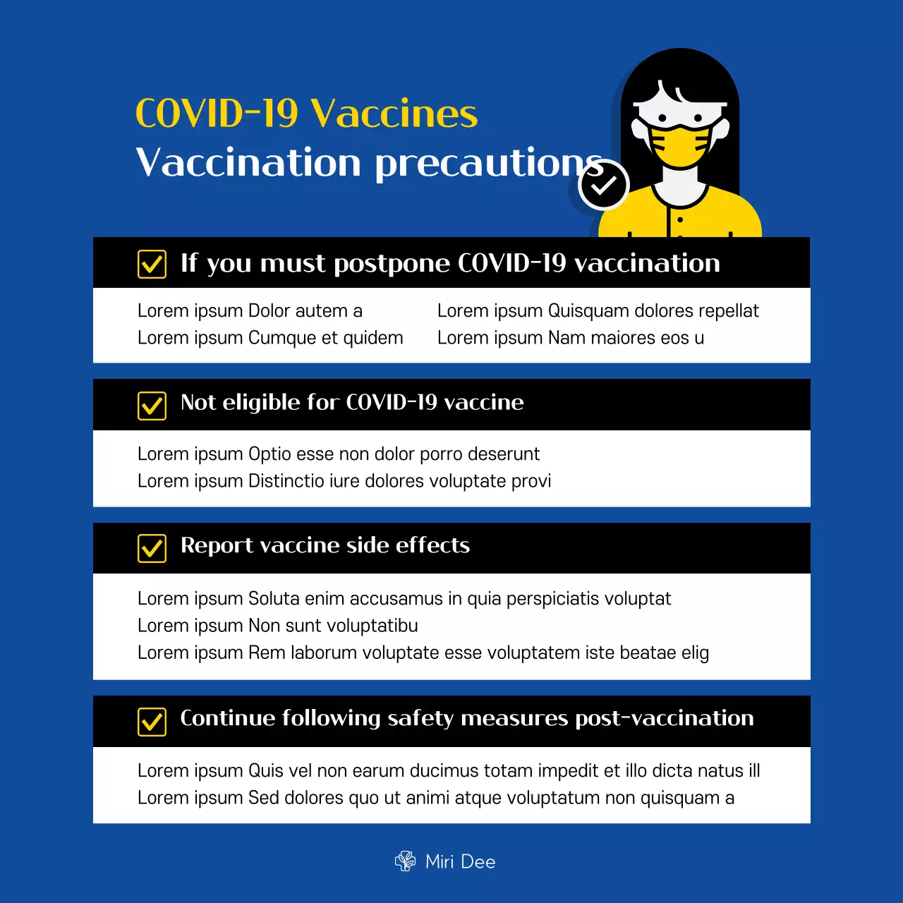 Blue Modern Covid-19 Guideline Banner