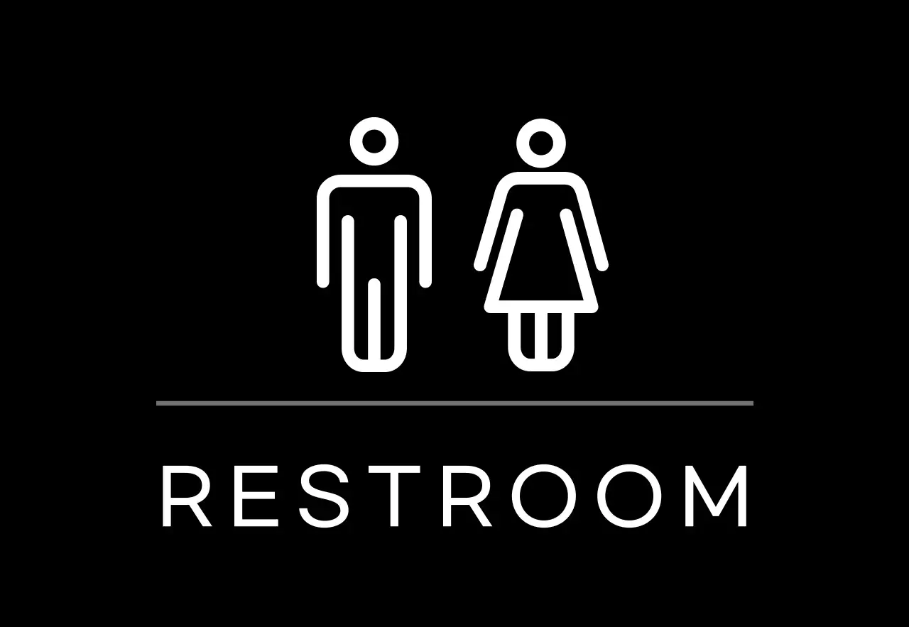 Black simple signage