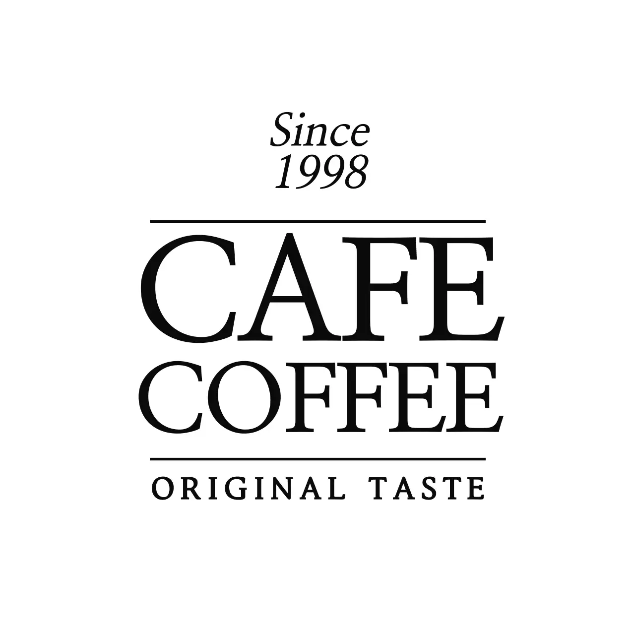 Light brown and black clean style for a cafe