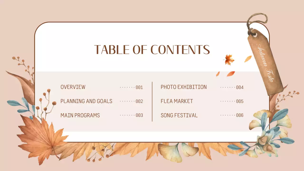 Beige Rustic Festival Guide Presentation