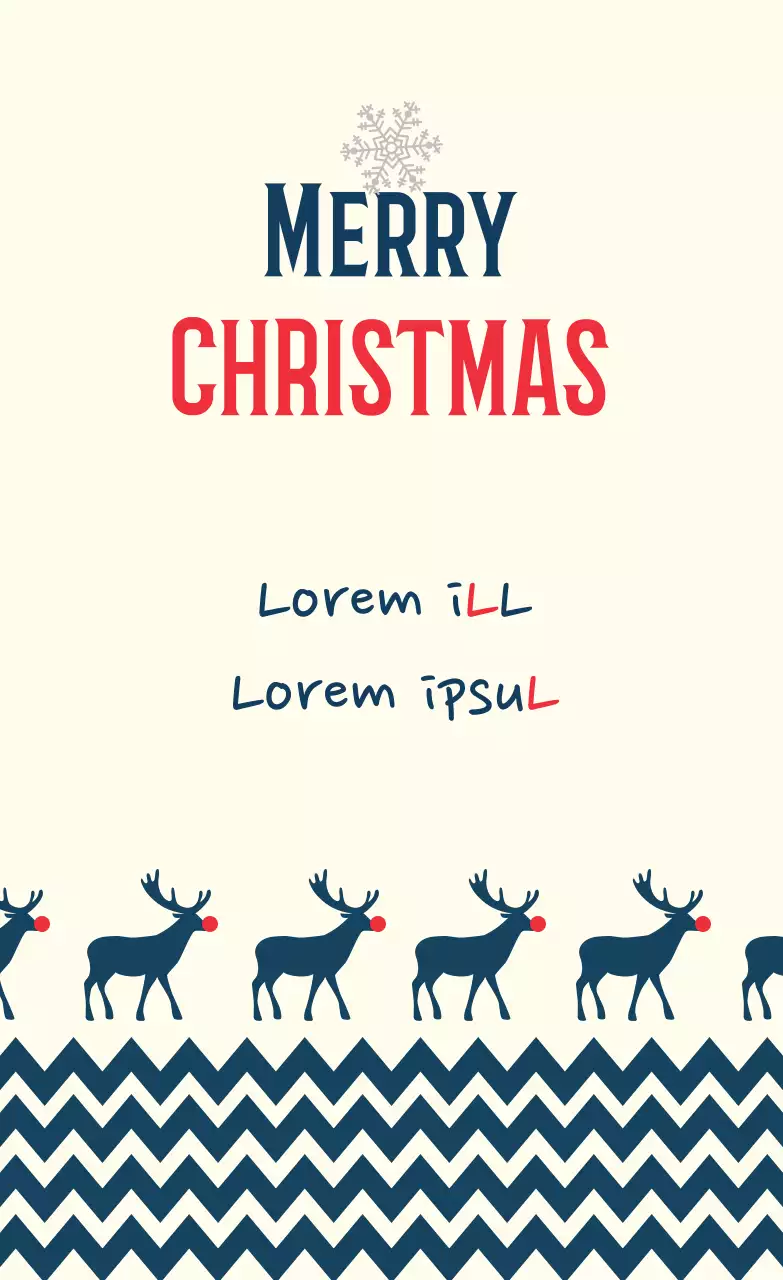 Label Ucapan Selamat Natal Bergambar Biru Laut Gading