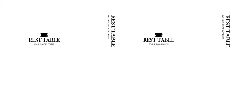 Logo kafe dengan gaya yang emosional dan sederhana